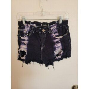 Blue Topic Distressed Shorts XS 26 CutOff Shorts Grunge Punk Cowgirl Rockabilly